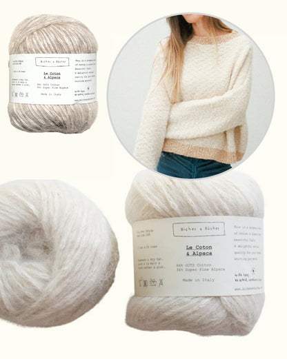 Sweater No. 77 | enchanting pattern from Le Coton & Alpaca by Biches & Bûches