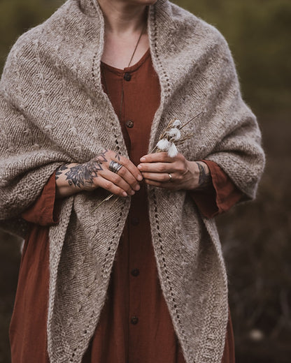 Moorland Shawl | oprindeligt smukt sjal af Plötulopi fra Lopi Island