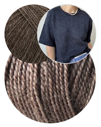 Tee n° 1 | luxueux pull à emmanchures marteau en Wild & Soft et Cashmere Lace de Gepard Garn