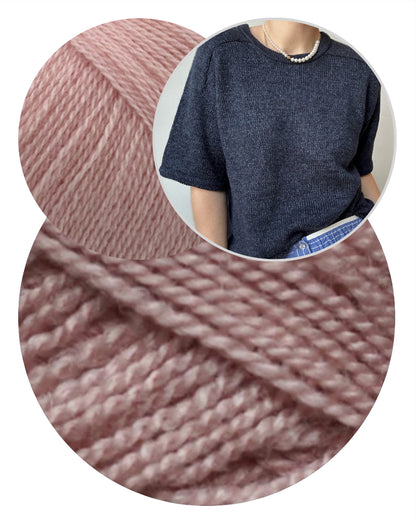 Tee n° 1 | luxueux pull à emmanchures marteau en Wild & Soft et Cashmere Lace de Gepard Garn