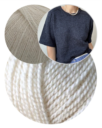 Tee n° 1 | luxueux pull à emmanchures marteau en Wild & Soft et Cashmere Lace de Gepard Garn