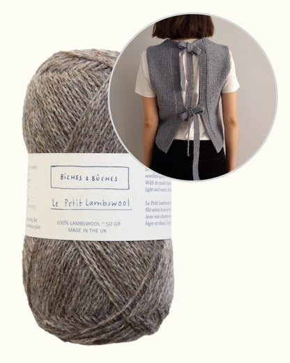 Terra Vest | de jolis rubans en Le Petit Lambswool de Biches & Bûches