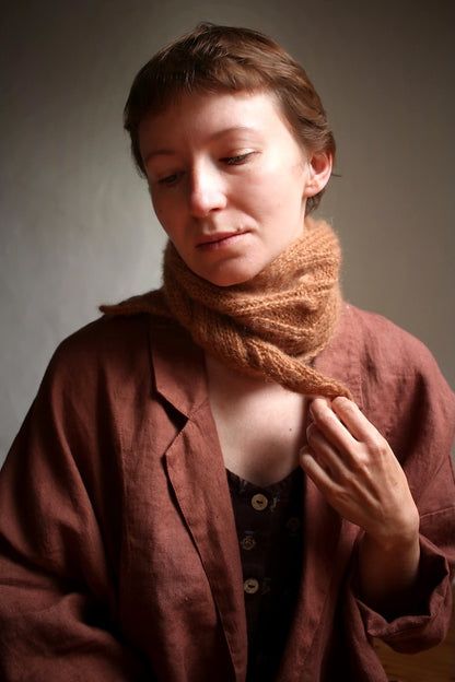 Parnassia-sjaal | zachte ruchesjaal van Le Gros en Le Petit Silk & Mohair van Biches & Bûches