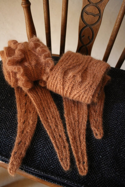 Parnassia-sjaal | zachte ruchesjaal van Le Gros en Le Petit Silk & Mohair van Biches & Bûches