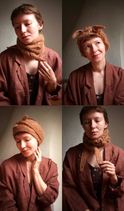 Parnassia-sjaal | zachte ruchesjaal van Le Gros en Le Petit Silk & Mohair van Biches & Bûches