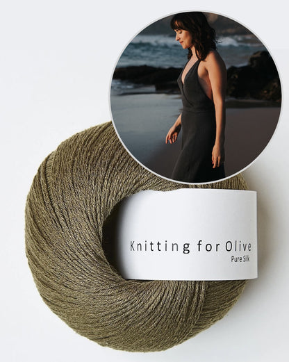 THE GIRL Dress | Silhouette délicate en pure soie de Knitting for Olive