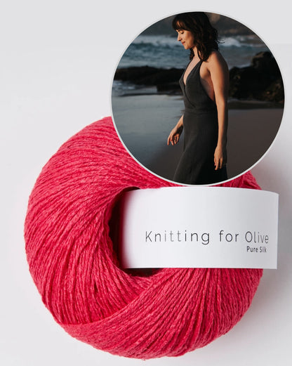 THE GIRL Dress | Silhouette délicate en pure soie de Knitting for Olive