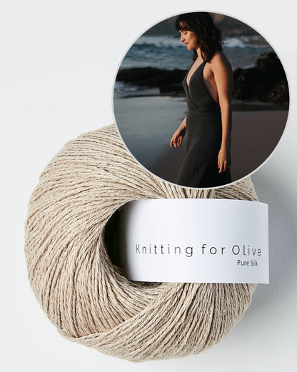 THE GIRL Dress | Silhouette délicate en pure soie de Knitting for Olive