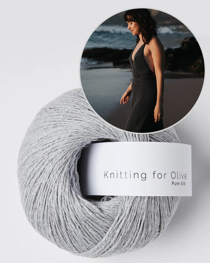 THE GIRL Dress | Silhouette délicate en pure soie de Knitting for Olive