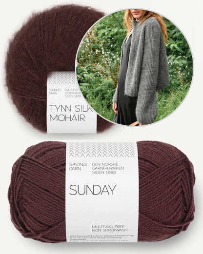Tia Zipper Jacket | zeitlos cool aus Sunday und Tynn Silk Mohair von Sandnes - 2507 DIY