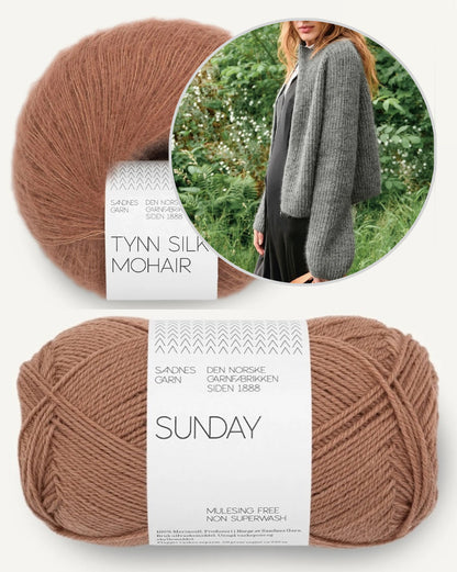 Tia Zipper Jacket | zeitlos cool aus Sunday und Tynn Silk Mohair von Sandnes - 2507 DIY