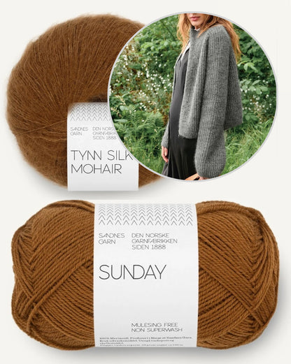 Tia Zipper Jacket | zeitlos cool aus Sunday und Tynn Silk Mohair von Sandnes - 2507 DIY