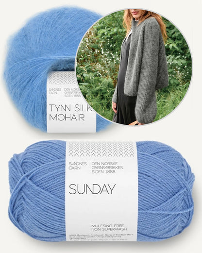 Tia Zipper Jacket | zeitlos cool aus Sunday und Tynn Silk Mohair von Sandnes - 2507 DIY