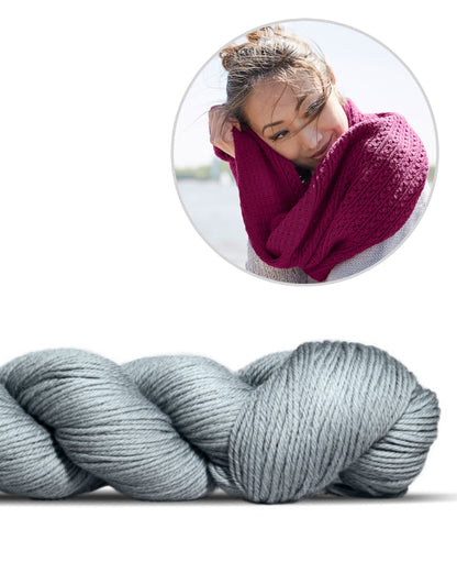 Schlauchschal Toco | feines Muster aus Lovely Merino Treat von Rosy Green Wool