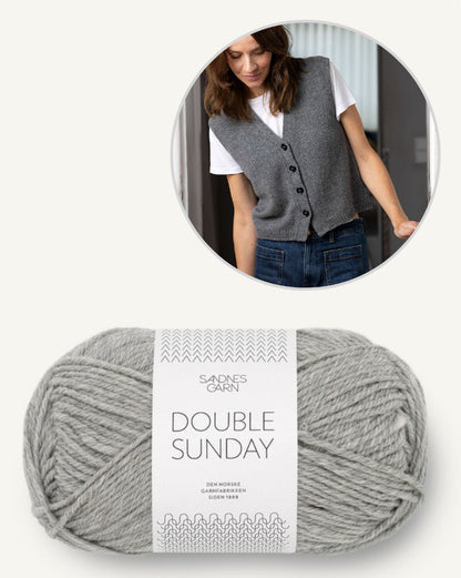 Toni Vest | Gilet décontracté en Double Sunday de Sandnes Garn