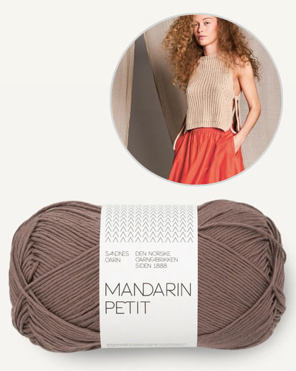 Gilet d'été haut | délicat et décontracté avec Mandarin Petit de Sandnes Garn