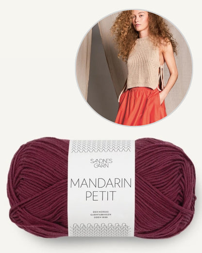 Gilet d'été haut | délicat et décontracté avec Mandarin Petit de Sandnes Garn