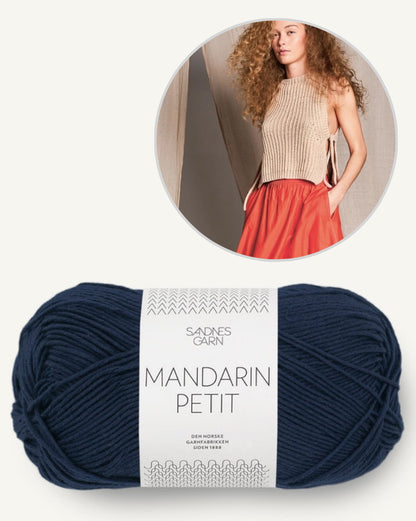 Gilet d'été haut | délicat et décontracté avec Mandarin Petit de Sandnes Garn