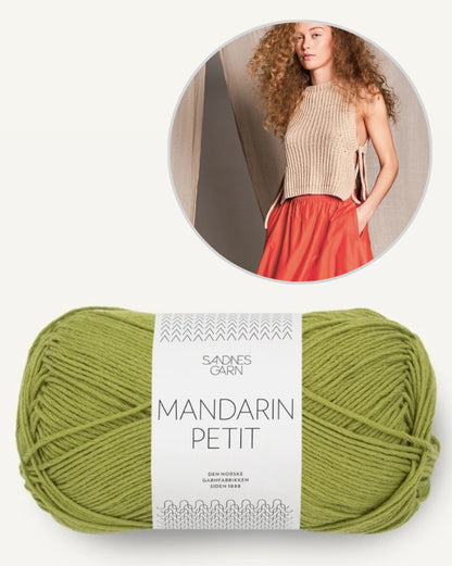 Gilet d'été haut | délicat et décontracté avec Mandarin Petit de Sandnes Garn