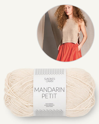 Gilet d'été haut | délicat et décontracté avec Mandarin Petit de Sandnes Garn