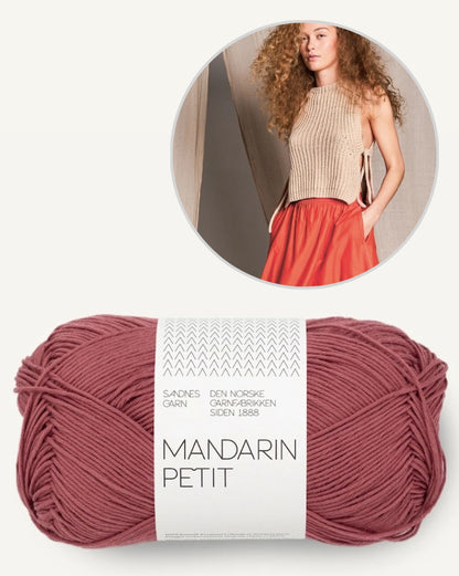 Gilet d'été haut | délicat et décontracté avec Mandarin Petit de Sandnes Garn