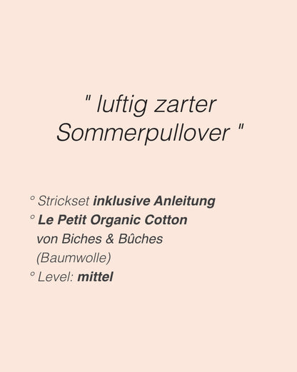 Pull Toscana | fantastique pull d'été en Le Petit Organic Cotton de Biches & Bûches