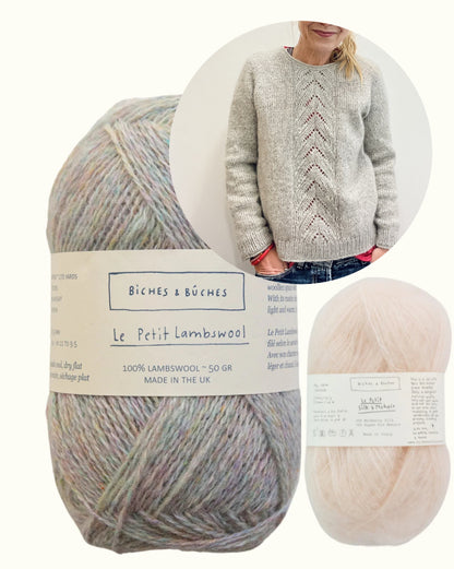 Tresse Sweater | romantisch aus Le Petit Lambswool und Le Petit Silk & Mohair von Biches & Bûches