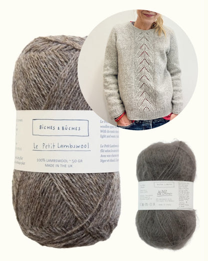 Tresse Sweater | romantisch aus Le Petit Lambswool und Le Petit Silk & Mohair von Biches & Bûches