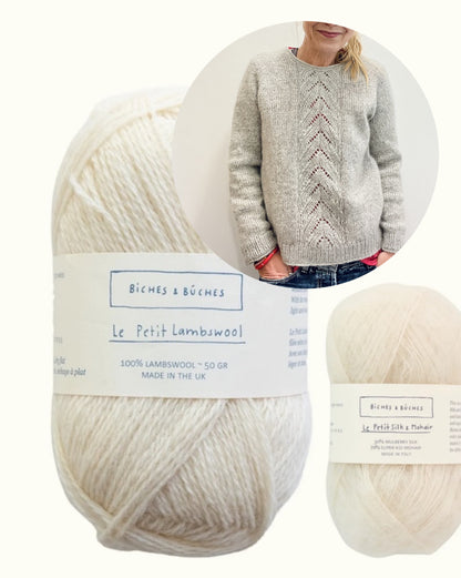 Tresse Sweater | romantisch aus Le Petit Lambswool und Le Petit Silk & Mohair von Biches & Bûches
