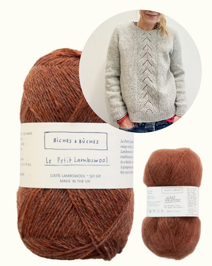 Tresse Sweater | romantisch aus Le Petit Lambswool und Le Petit Silk & Mohair von Biches & Bûches
