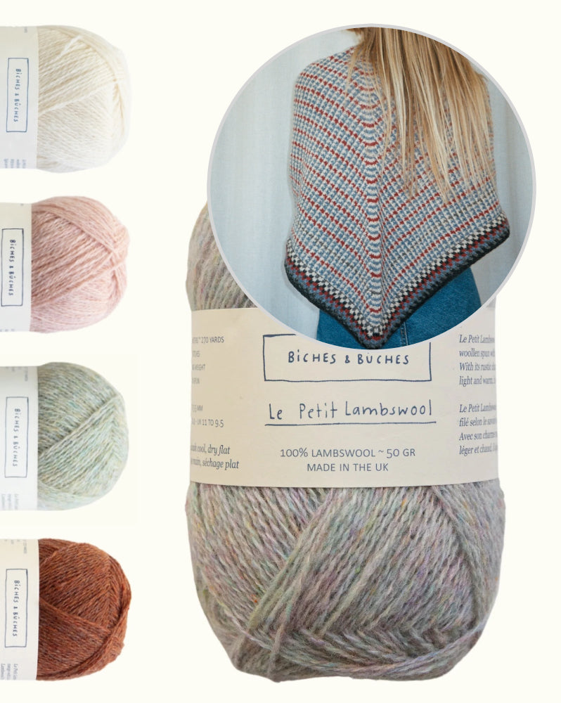 Tuch No. 41 | feines Farbmuster aus Le Petit Lambswool von Biches & Bûches