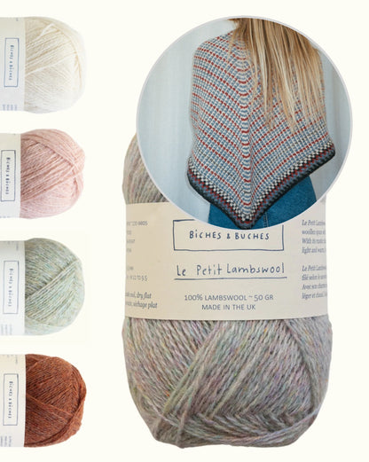 Tuch No. 41 | feines Farbmuster aus Le Petit Lambswool von Biches & Bûches