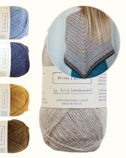 Tuch No. 41 | feines Farbmuster aus Le Petit Lambswool von Biches & Bûches