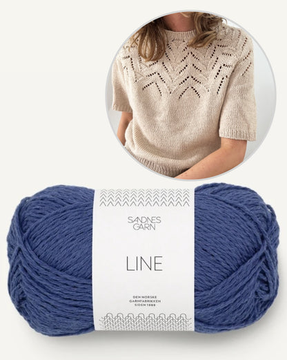 Tulipan Tee | delicate blossoms made from Line by Sandnes Garn