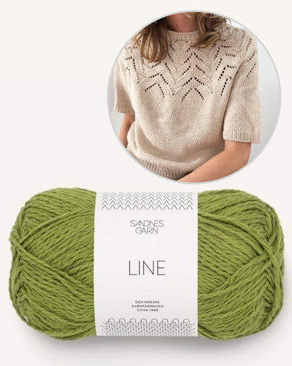 Tulipan Tee | delicate blossoms made from Line by Sandnes Garn