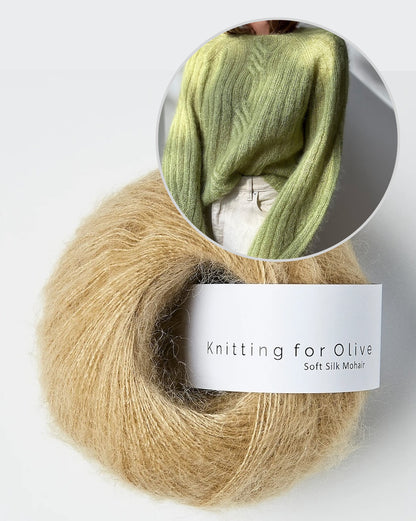 Twist Light Loop Sweater | zarte Zöpfe aus Soft Silk Mohair von Knitting for Olive