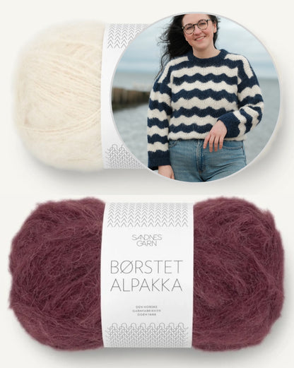 Rebecca Clow Tydes Sweater mit Borstet Alpakka von Sandnes Garn 9