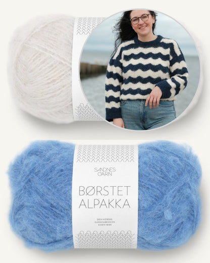 Rebecca Clow Tydes Sweater mit Borstet Alpakka von Sandnes Garn 8