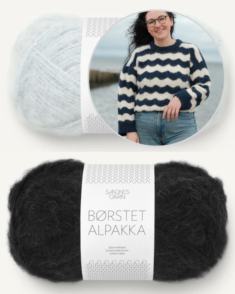 Rebecca Clow Tydes Sweater mit Borstet Alpakka von Sandnes Garn 11