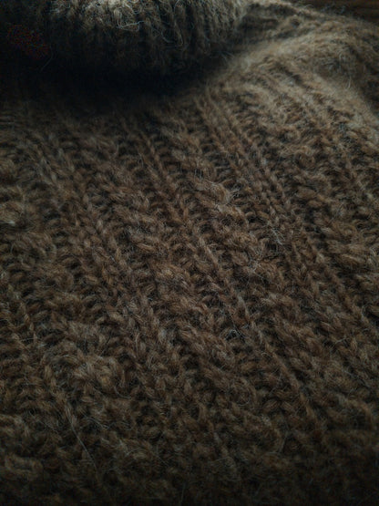 Chandail Oakwood Raglan | fin motif torsadé en Plötulopi de Lopi Island