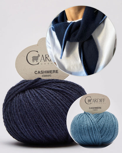 Uma Scarf | un foulard en cachemire doux et simple en cachemire classique de Cardiff