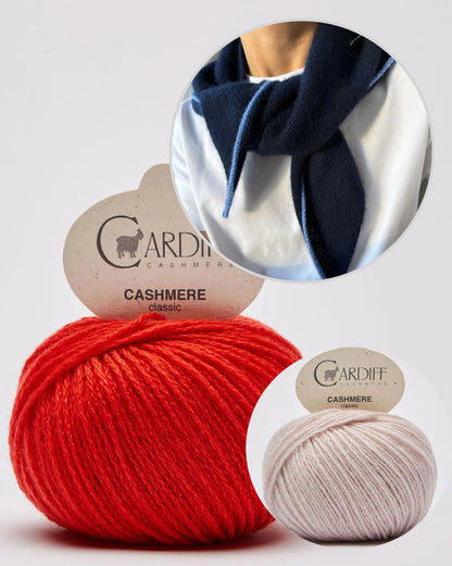 Uma Scarf | un foulard en cachemire doux et simple en cachemire classique de Cardiff