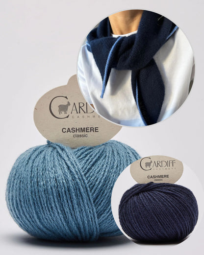 Uma Scarf | un foulard en cachemire doux et simple en cachemire classique de Cardiff