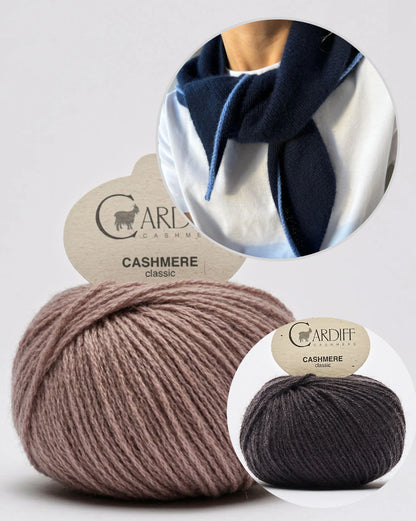 Uma Scarf | un foulard en cachemire doux et simple en cachemire classique de Cardiff