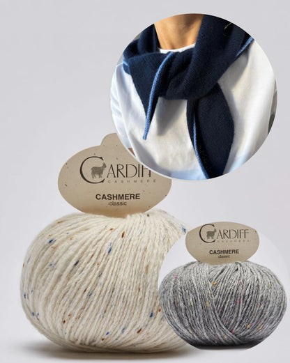 Uma Scarf | un foulard en cachemire doux et simple en cachemire classique de Cardiff