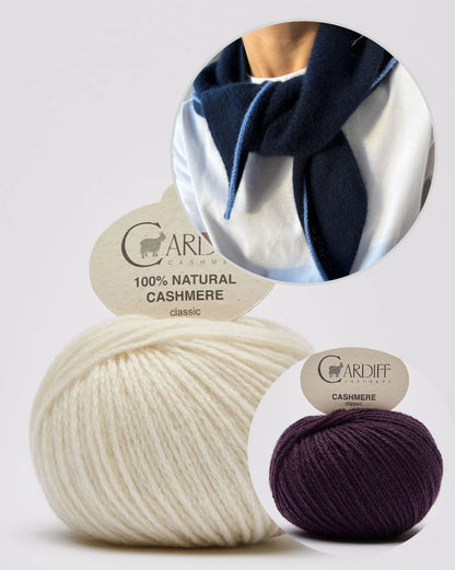 Uma Scarf | un foulard en cachemire doux et simple en cachemire classique de Cardiff