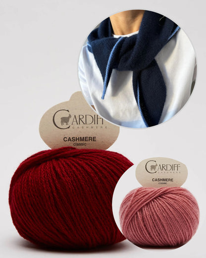 Uma Scarf | un foulard en cachemire doux et simple en cachemire classique de Cardiff