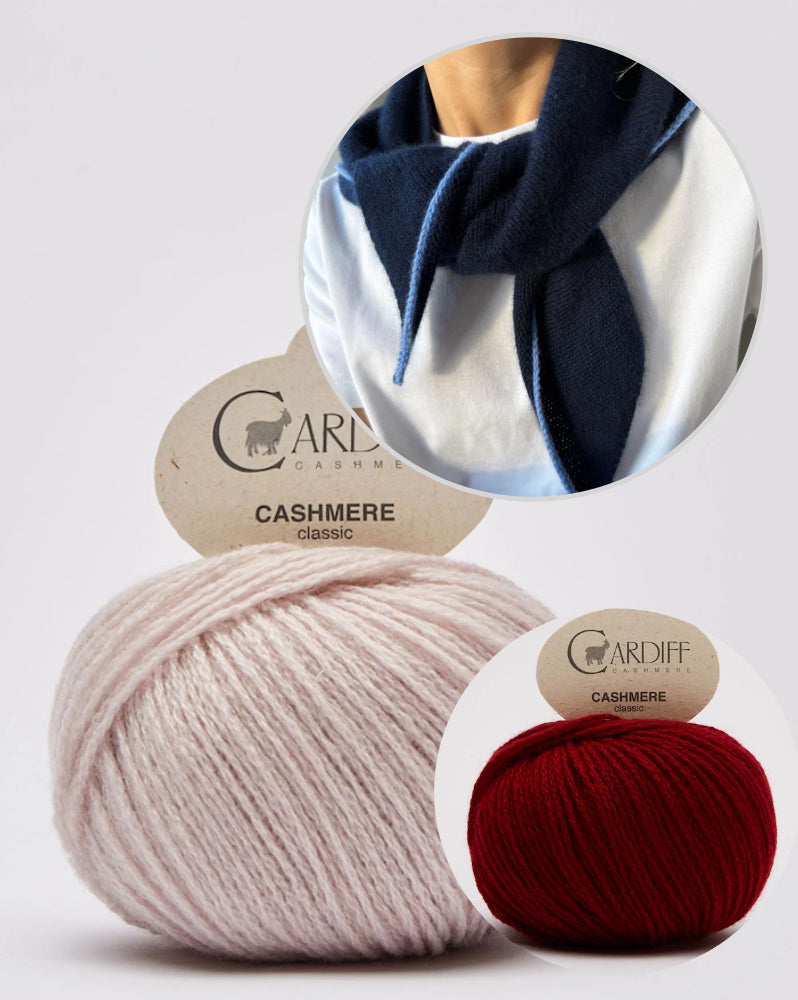 Uma Scarf | un foulard en cachemire doux et simple en cachemire classique de Cardiff