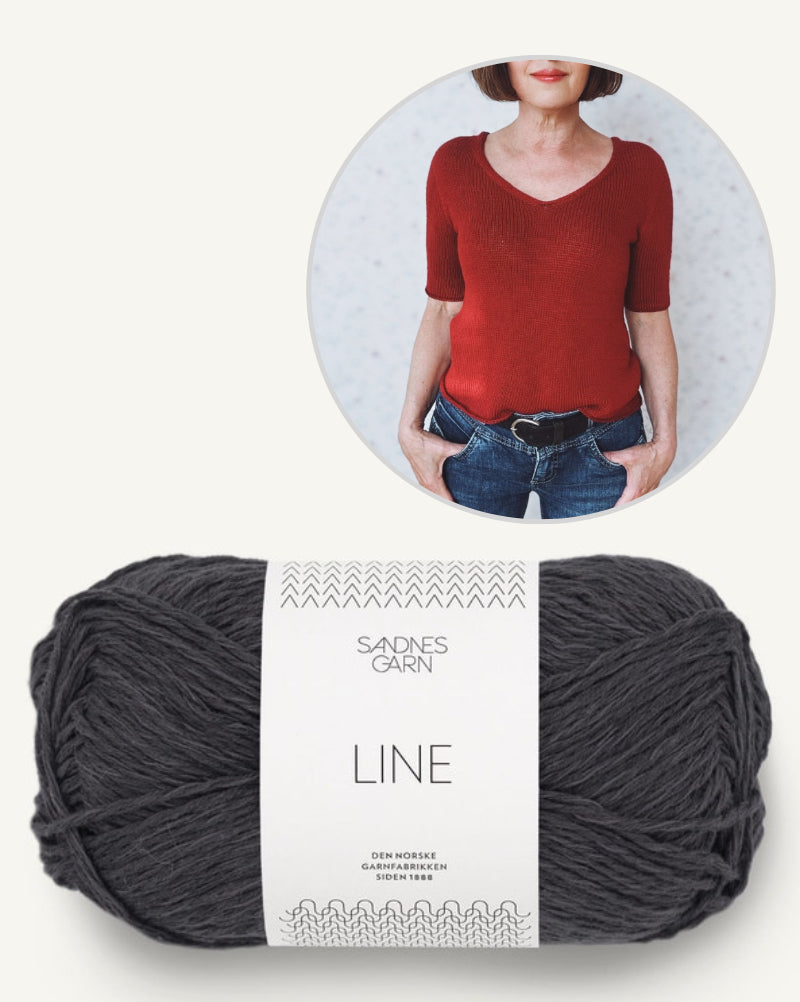 rosa p. Uukii Shirt mit Line von Sandnes Garn 10
