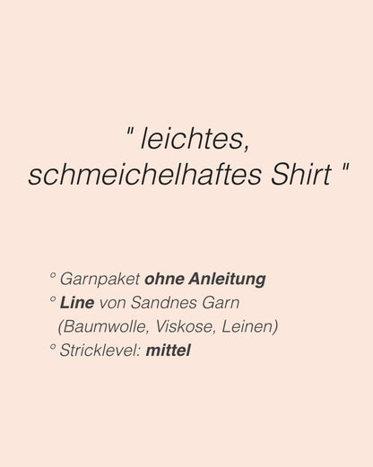 rosa p. Uukii Shirt mit Line von Sandnes Garn 2